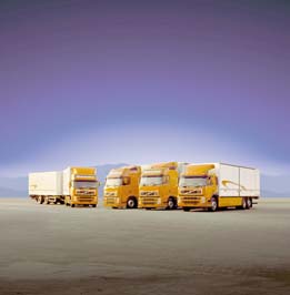 Volvo FM12 6x2R,  L2H2; Volvo FH12 4x2T,  L2H3; Volvo FH12 4x2T,  L2H2; Volvo FM9 6x2R,   L1EH1